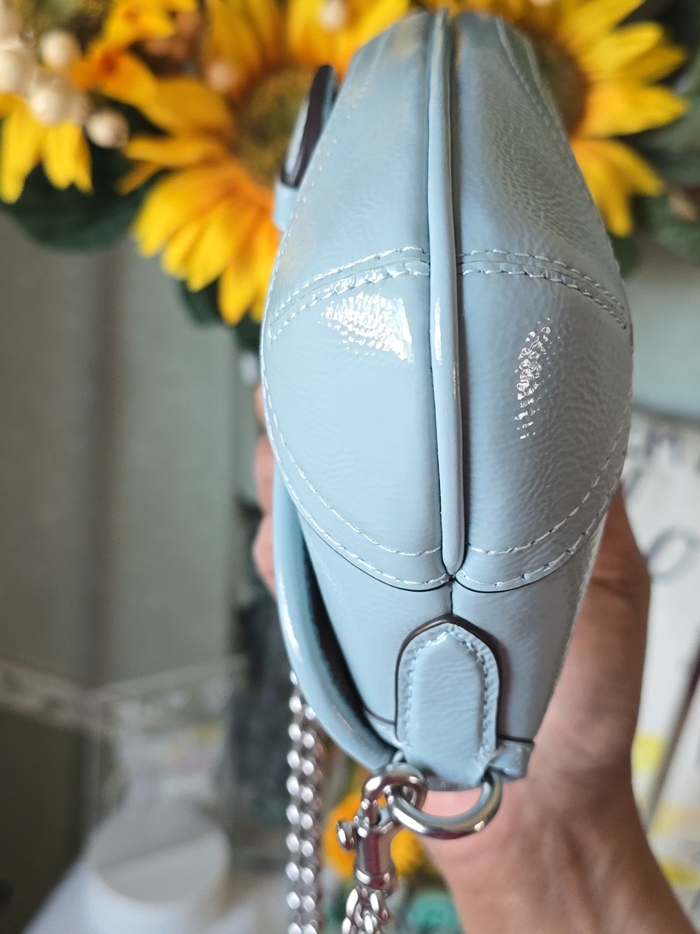 Coach NWT SOHO Light Blue Leather Mini Shoulder  25 Bag  A2579- CAN43 - Picture 10 of 17